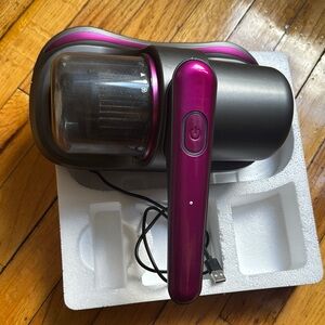 Purple and Gray Handheld Vacuum Cleaner